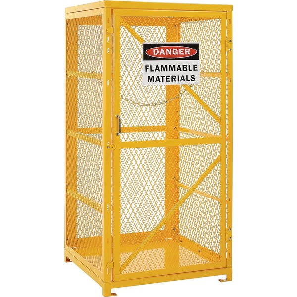 Global Industrial Storage Cabinet Single Door Vertical, 9 Cylinder Capacity, Assembled 493356